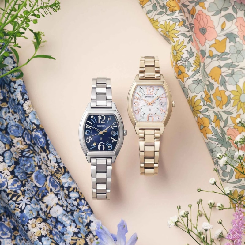 SEIKO LUKIA�ʥ륭���� �ڸ���500�ܡ� Happy Collection Made With Liberty Fabric Limited Edition ���㥤�֥�ǥ� �ե��֥�å��ؤ��Х���� ��ǥ����� �����顼���� ��SSQW103��