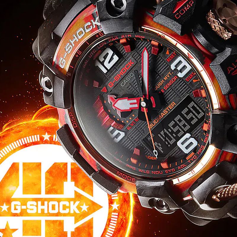 Men's Casio G-Shock Master of G Orange Strap Watch with