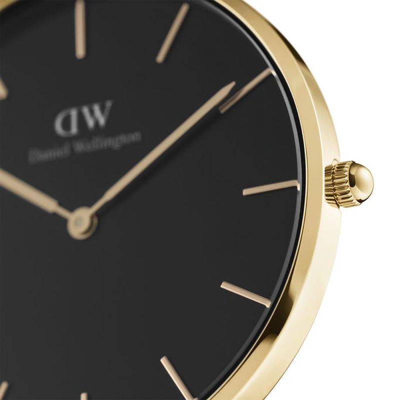 Daniel Wellington(˥륦ȥ PETITE EVERGOLD BLACK 36mm  ڥХɥ顼 ɡ DW00100345