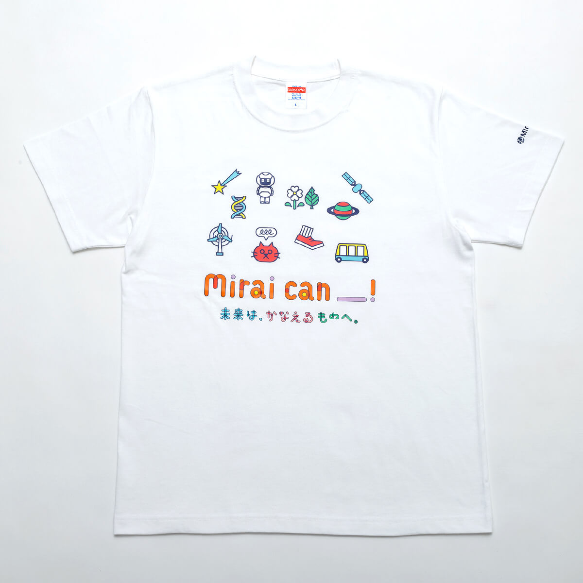 Miraikan オリジナルＴシャツ（ホワイト）[M/L/XL]