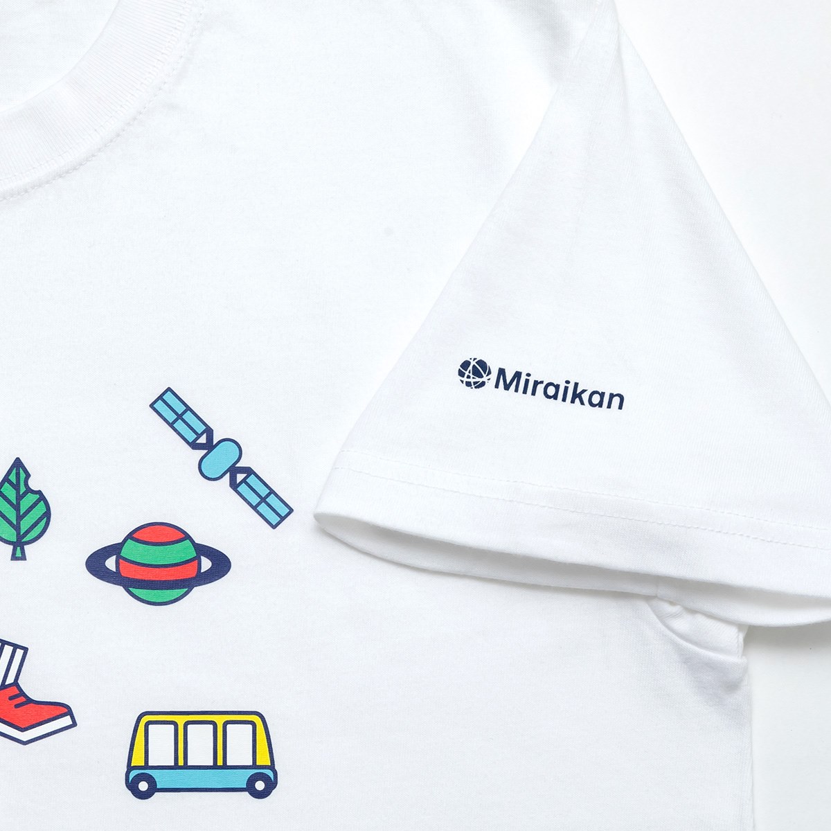 Miraikan オリジナルＴシャツ（ホワイト）[M/L/XL]