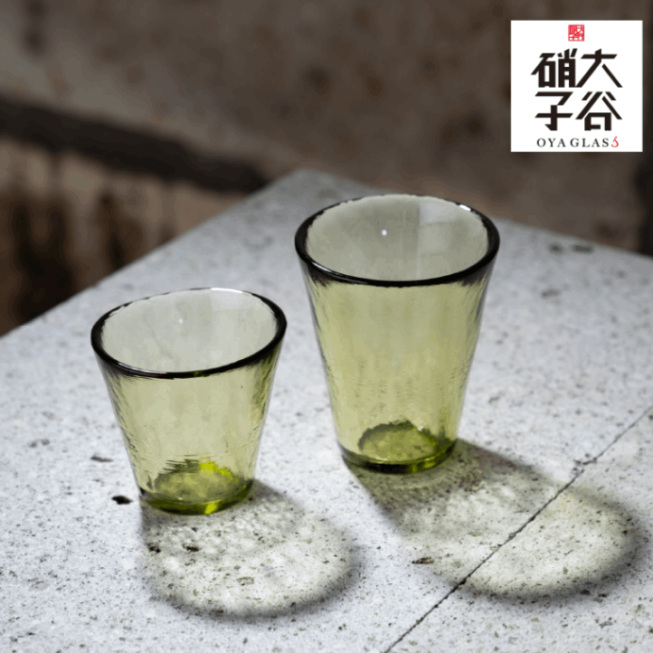ʰ ë˻ ë꡼ ֥顼200Omoeraku Oyaglass Oyagreen tumbler 200
