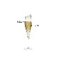 �����ѡ��˥�ե롼�ȥ��饹 ���֥꡼�� champagne flute glass OBLIQUE