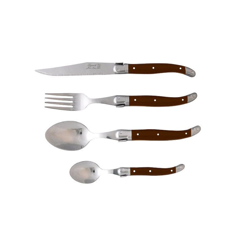 ����󡦥ͥ��� �饤�衼�롦���ȥ�꡼ ���ơ����ʥ���15/10 ���祳<br>Jean Neron Laguioles Steak knife chocolat