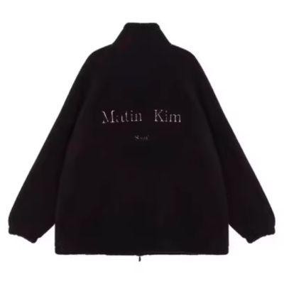 Matin Kim アイボリー ジャケット 国内完売 MATIN KIM FLEECE ZIP UP Jacket フリースジャケット