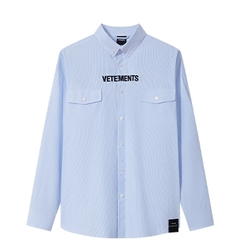 VETEMENT 2023SS ロゴ ストライプ シャツ 63530302｜MIRISE(ミライズ