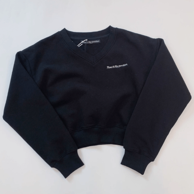 Rest&Recreation 裏起毛 クロップド スウェット OVERSIZED RAGLAN