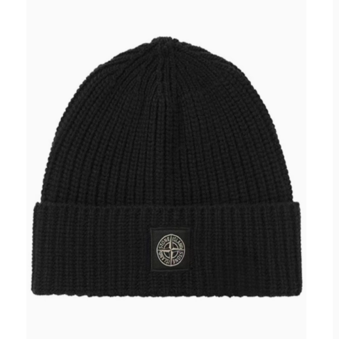 STONE  黒 ニット帽 ビーニー STONE ISLAND ニットキャップ (全6色) Ribbed Beanie ウール ビーニー