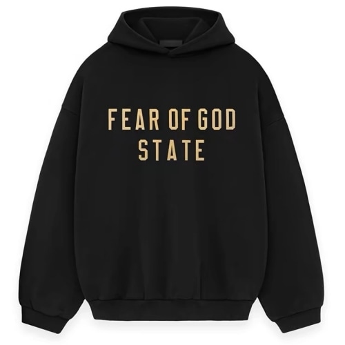Fear of God ロゴ入りフード付パーカー 関税送料込み FOG] Fear Of God STATE Essentials パーカー フーディ Fleece