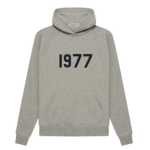 fear of god ESSENTIALS グレー パーカー 1977 FOG] Fear Of God Essentials 1977 パーカー フーディ Hoodie 1977