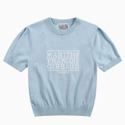 MARITHE FRANCOIS GIRBAUD ニットTシャツ Marithe + Francois Girbaud マリテフランソワジルボー ニット T