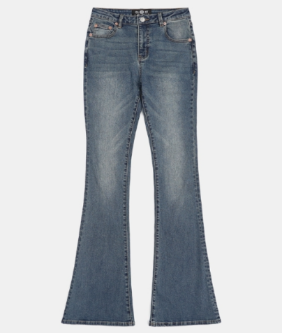 特売 デニム ブーツカット BADBLOOD (3色) Bootcut Rise Low 0119 パンツ