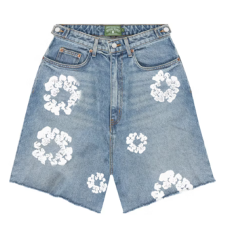 【新品】Denim Tears デニムティアーズ ハープパンツ Denim Tears デニム ハーフパンツ The Cotton Wreath Jean Short