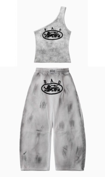 BADBLOOD セットアップ トップス＆スウェットパンツ Lion Patch Short