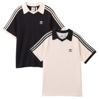【完売品】adidas originals スリーストライプワッフルTシャツ S adidas originals スリーストライプ ワッフル ポロシャツ WAFFLE