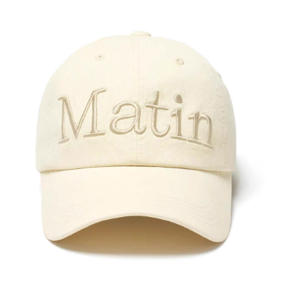 帽子 Matin Kim LETTERING WASHED BALL CAP MATIN LOGO WASHED BALL CAP IN BLACK – Matin Kim