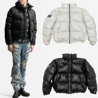 Thug Club ダウンジャケット Leather Puffer Jacket｜MIRISE