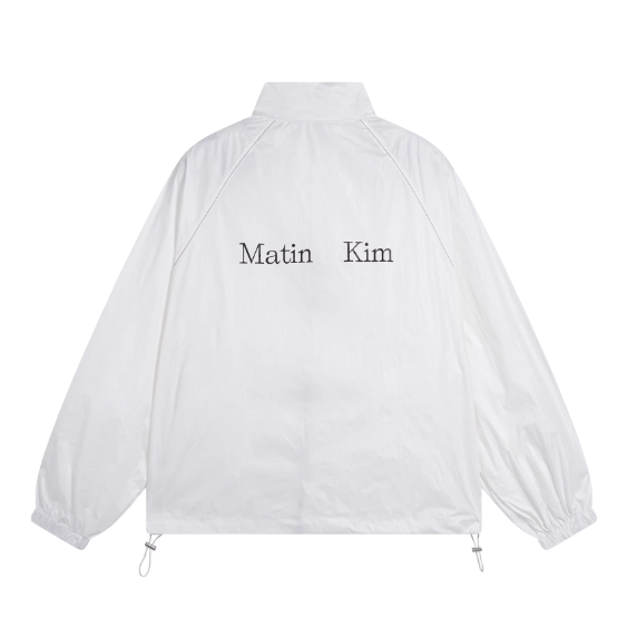 Matin kim マーティンキム ロゴコーティングジャンパー アウター Matin kim マーティンキム ロゴコーティングジャンパー アウター