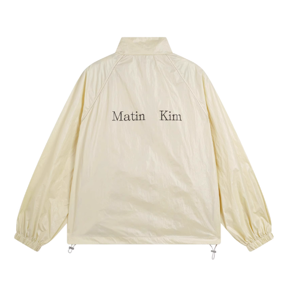 Matin kim マーティンキム ロゴコーティングジャンパー アウター MATIN KIM コーティング ジャンパー LOGO COATING JUMPER