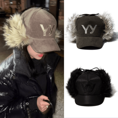OPEN YY キャップ FAUX FUR CORDUROY EARFLAP CAP｜MIRISE