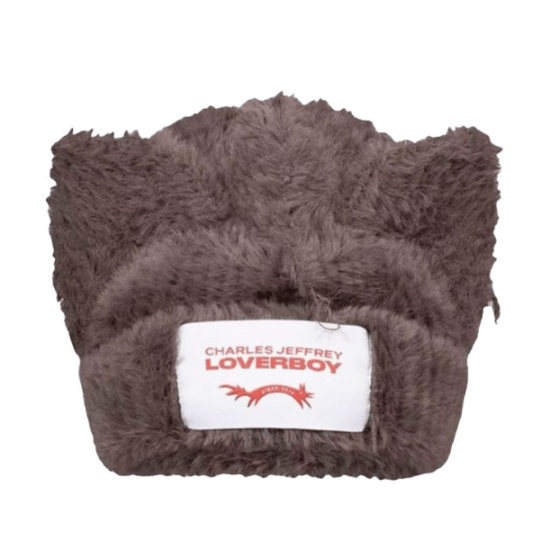 Charles Jeffrey LOVERBOY ファー ニットキャップ ビーニー ねこみみ
