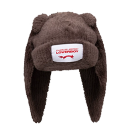 Charles Jeffrey LOVERBOY ファー ニットキャップ ビーニー ラビット