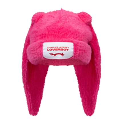 Charles Jeffrey LOVERBOY ファー ニットキャップ ビーニー ラビット