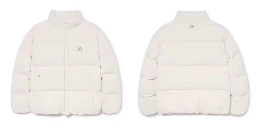 mi⭐︎MU SPORTS アイボリー ダウンジャケット新品未使用　Mサイズ MLB Korea ダウンジャケット Basic Short Padding 3ADJB0736