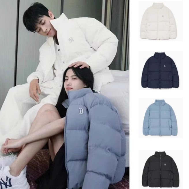 国内完売 MLB Korea ダウンジャケット BASIC SMALL LOGO SHORT