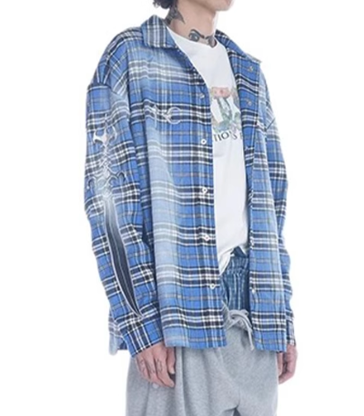 国内完売 Thug Club フランネル シャツ Arab Sword Flannel Shirt