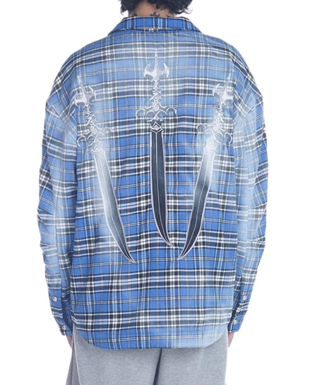 国内完売 Thug Club フランネル シャツ Arab Sword Flannel
