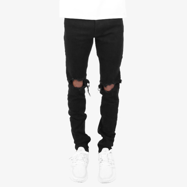 MNML ミニマル ストレッチ ダメージデニム M1 STRETCH DENIM BLUE