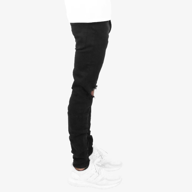 ストレッチ◎【新品 31】MNML m1 黒 Fear Of God 同型 J MNML ミニマル ストレッチ ダメージデニム M1 STRETCH DENIM BLUE