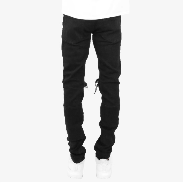 MNML ミニマル ストレッチ ダメージデニム M1 STRETCH DENIM BLUE