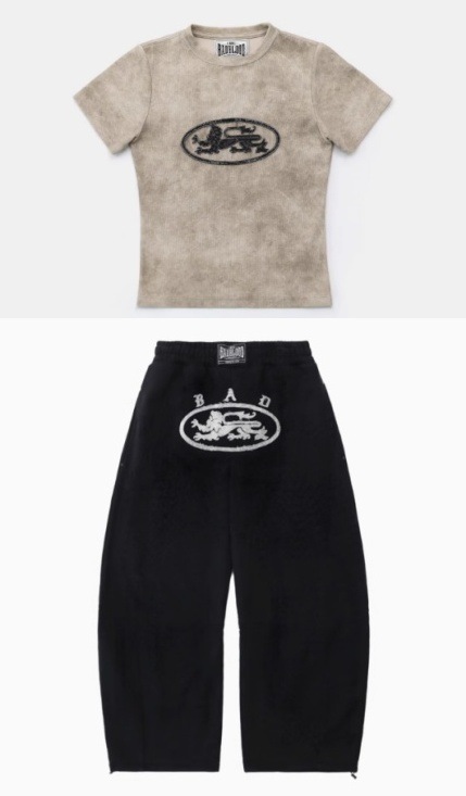 BADBLOOD セットアップ トップス＆スウェットパンツ Lion Patch Short