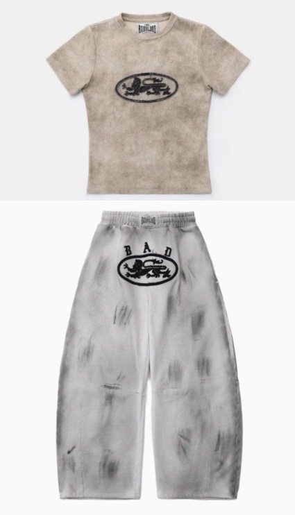 BADBLOOD セットアップ トップス＆スウェットパンツ Lion Patch Short