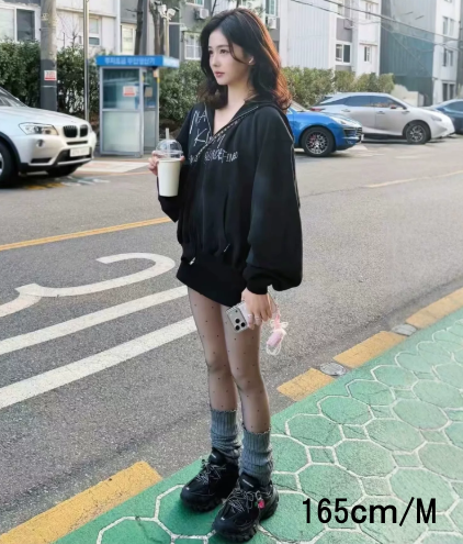 MATIN KIM ジップアップ フーディ パーカー VINTAGE WASHED GRAFFITI