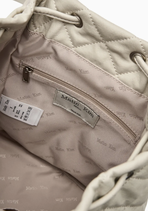 MATIN KIM DOUBLE POCKET QUILTING BACKPACK バックパック リュック