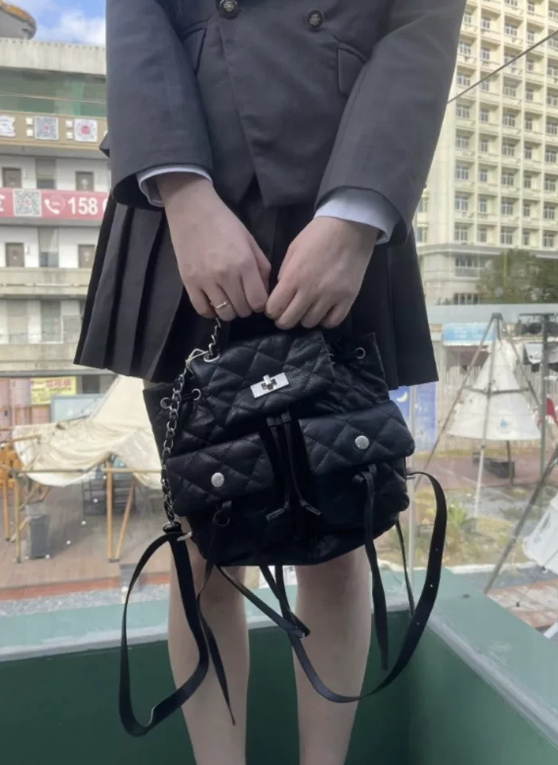 MATIN KIM DOUBLE POCKET QUILTING BACKPACK バックパック リュック