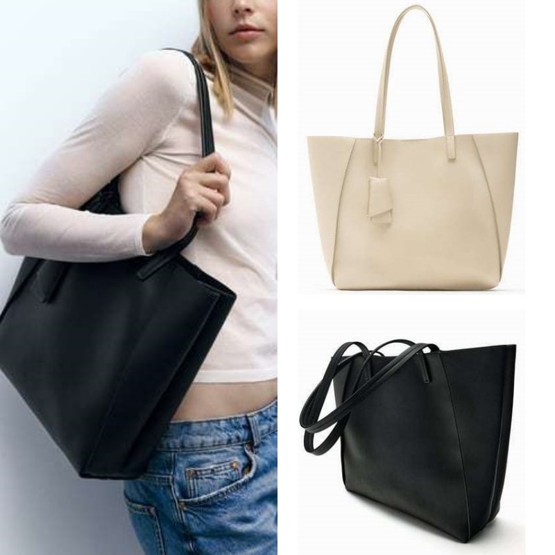 国内完売 ZARA コンパートメント付き トートバッグ 6009/210｜MIRISE