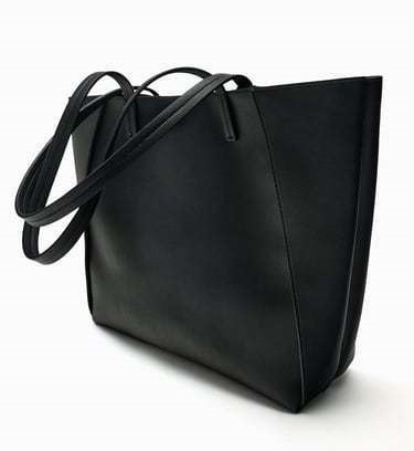 ZARA 完売 フラットレザートートバッグ6009/310