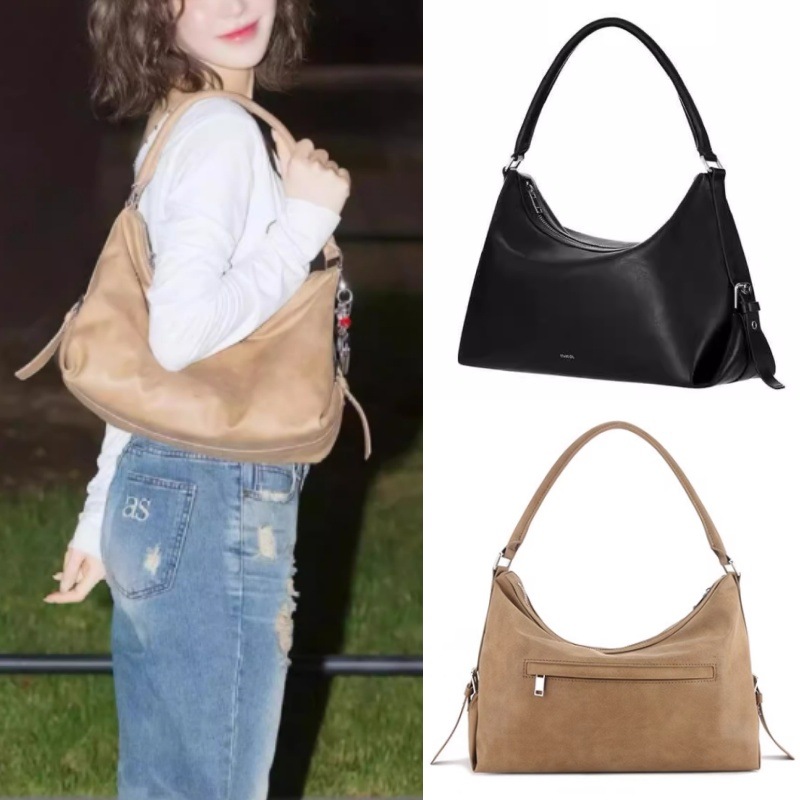 STAND OIL ブラウン スエード ショルダーバッグ STAND OIL ワンショルダーバッグ (2色) Musshy Bag｜MIRISE