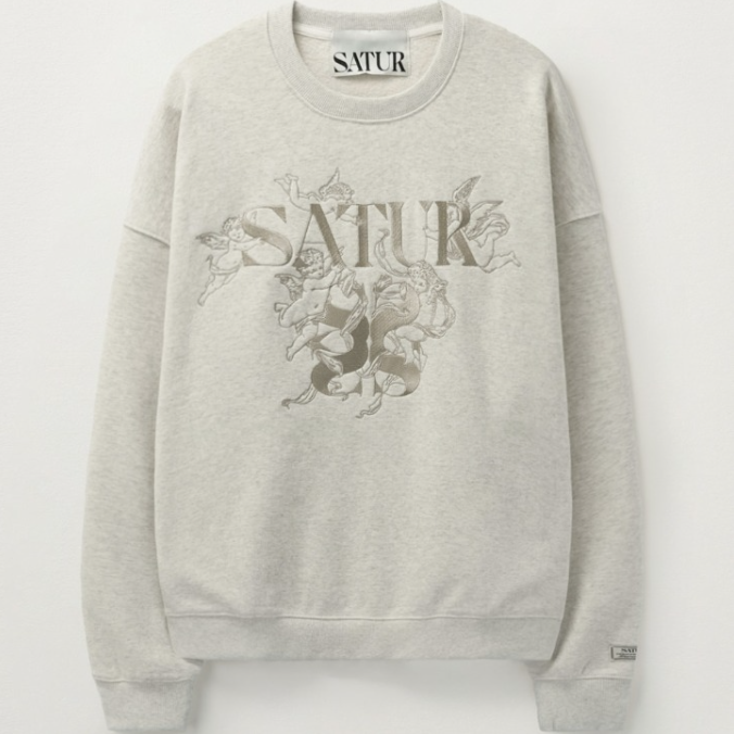 新品 SATUR メランジアイボリー スウェット L メゾン マルジェラ MAISON MARGIELA MAISON MARGIELA スウェット