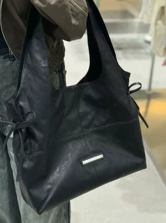 MATIN KIM ワンショルダーバッグ トートバッグ SIDE STRING LEATHER 