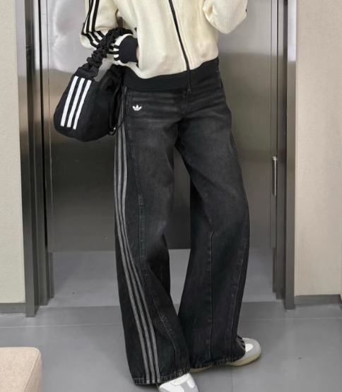 海外限定27 adidas ルーズデニムパンツ ブラック JX6865 海外限定27 adidas ルーズデニムパンツ ブラック JX6865 - メルカリ
