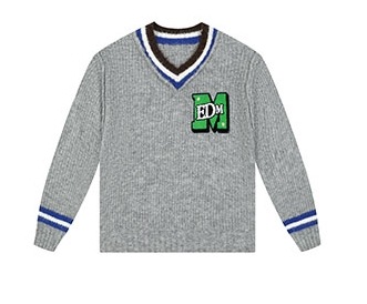 MEDM ニット 長袖 MEDM 長袖 ポロ セーター ニット ミスターエンジョイダ