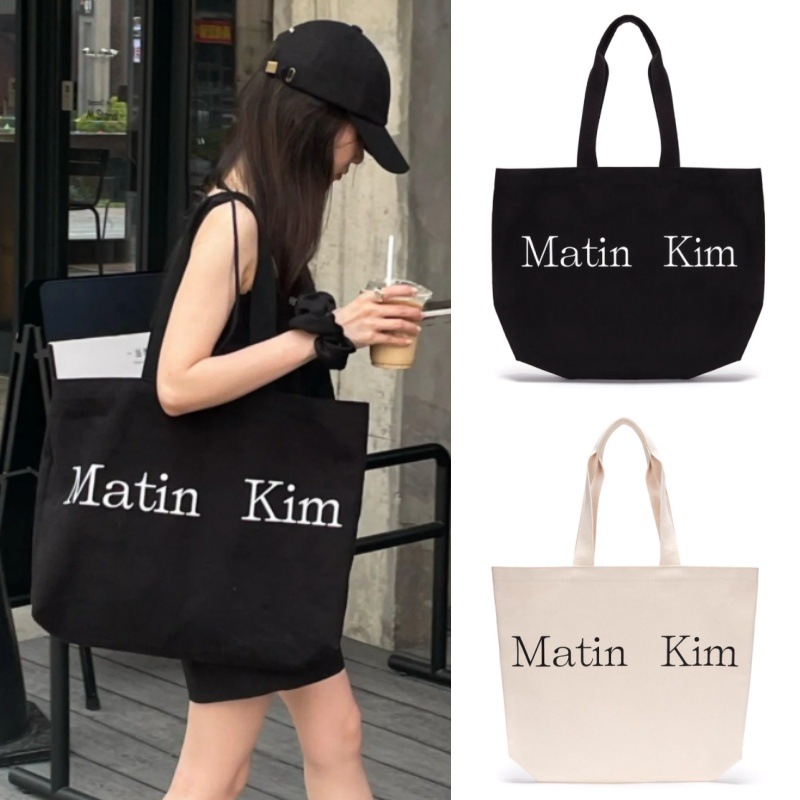MATIN KIM キャンバス トートバッグ MATIN LOGO Canvas ECOBAG｜MIRISE