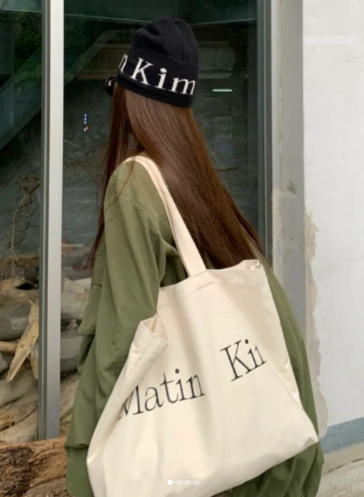 MATIN KIM キャンバス トートバッグ MATIN LOGO Canvas ECOBAG｜MIRISE