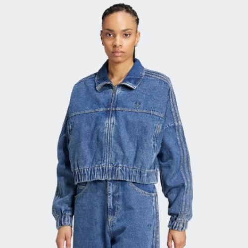 adidas originals クロップド デニムジャケット PRM ESSENTIAL