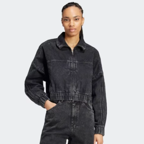 adidas originals クロップド デニムジャケット PRM ESSENTIAL